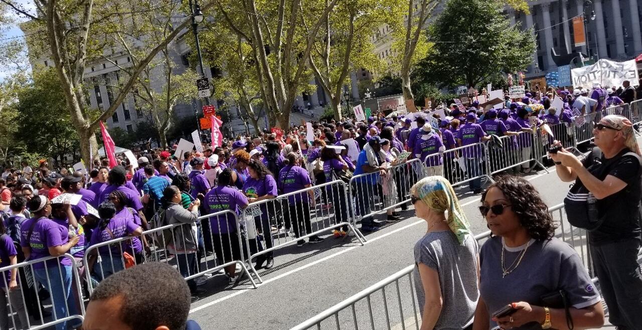 SEIU Labor Participation in New York City Climate March, September 20, 2019 (Photo, Paul Almeida)