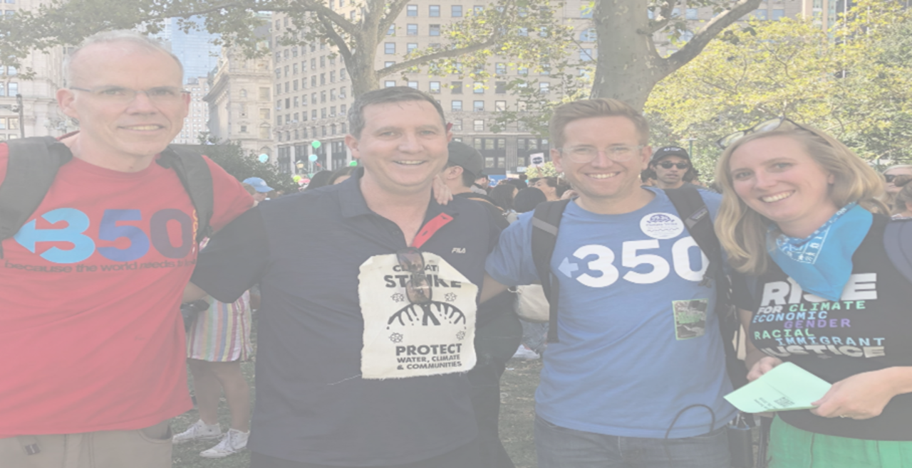 With part of USA leadership team of 350.org September 20, 2019 in New York City Climate March